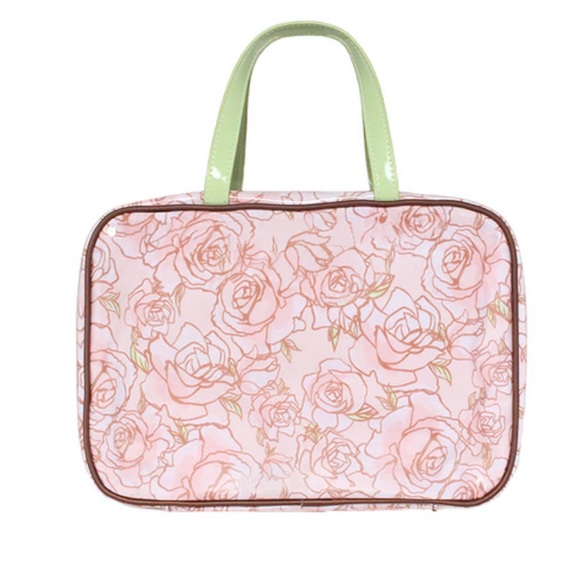 2 Limited edition Pixi Rose Travel Bag NEW - Picture 2 of 3